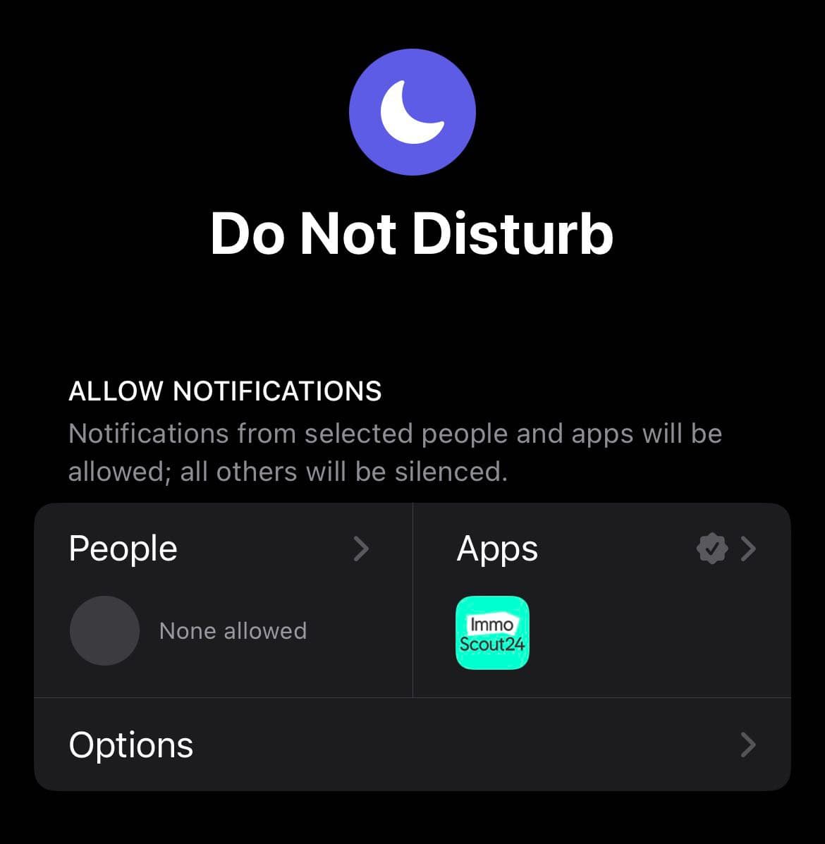 Do Not Disturb Mode mit ImmoScout Notifications
